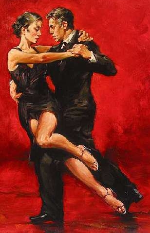 "Tango" - óleo por Pedro Álvarez (ARG)