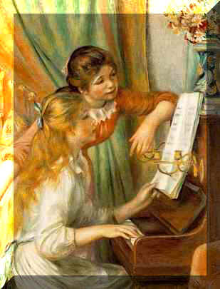 Las filles au piano - Renoir